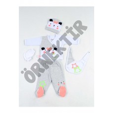 Beyaz Yenidoğan Kız Bebek 5 Li Hastane Çıkışı